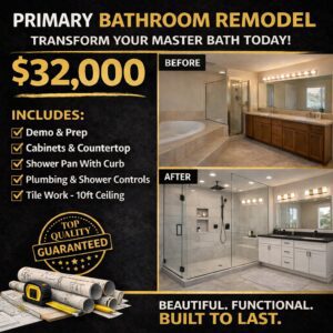 Primary Bath - $32,000